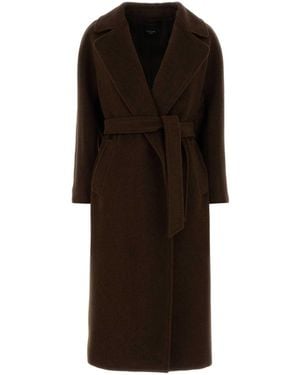 Weekend by Maxmara Wool Blend Tempera Coat - Black
