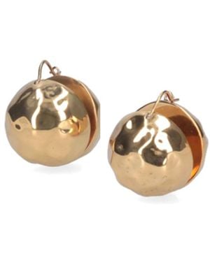 Patou Oversized Dome Clip-On Earrings - Metallic