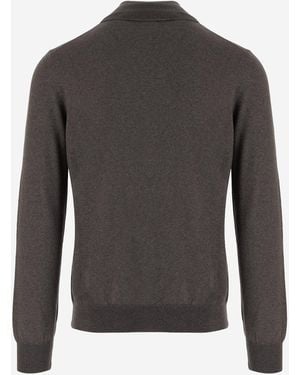 Tagliatore Wool Turtleneck Sweater - Gray