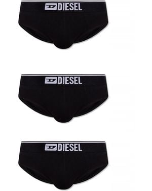DIESEL Umbr-Andre Briefs Three-Pack - Black