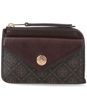 Tory Burch Wallets Body: Cotton - Brown