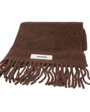 Jacquemus Scarf Mohair Accessories - Brown