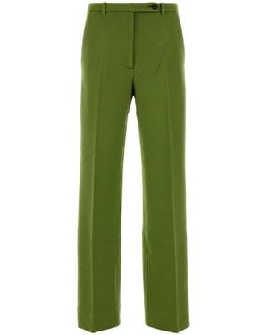 Miu Miu Stretch Viscose Blend Pant - Green