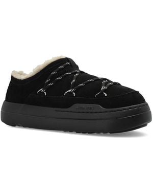 Moon Boot Park Suede Slipper Trainers - Black