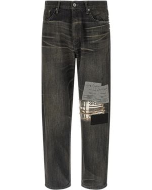 Yohji Yamamoto 'savege Denim' Jeans × Nh - Grey