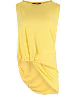 Jacquemus Square-Neck Top Polyester Blouses - Yellow
