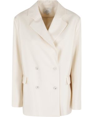 Loulou de Saison Donau Lds Tailored Jacket Virgin Wool Blazer - Natural