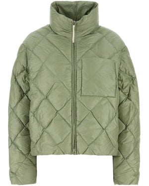 ダウンジャケット・コート Jil Sander Biscuit Nylon Dona Jacket Jil Sander Biscuit Nylon Dona Jacket in Green | Lyst