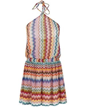 Missoni Knitted Tracksuit Viscose Jumpsuits - Red