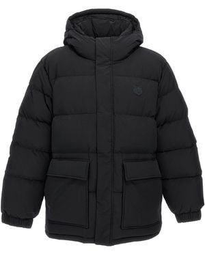 Maison Kitsuné Logo Down Jacket - Blue