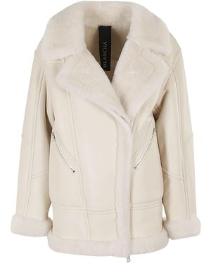 Blancha Shearling Jacket - Natural