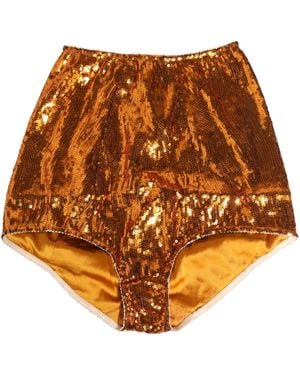 Dolce & Gabbana Sequin Nylon High Waist Girdle Underwear Clothing - Brown