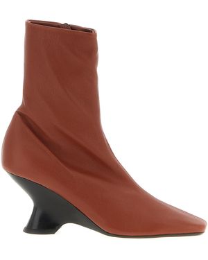Dries Van Noten 'W. L. Ankle Boots - Brown