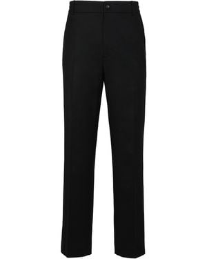 Moncler Tailored Wool Flannel Pants Virgin Pants - Black