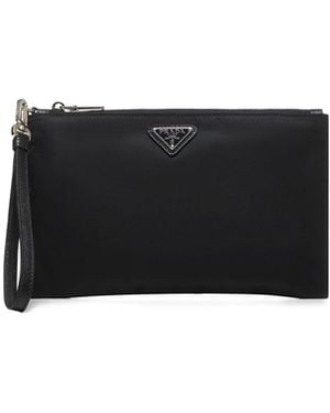 Prada Pouch Re-Nylon Recycled Polyamide Wallets & Cardholders - White