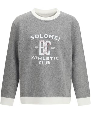 Brunello Cucinelli Long Sleeve Sweatshirt - Grey