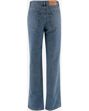 Burberry Jeans Straight Leg Cotton - Blue