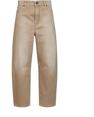 Weekend by Maxmara Barrel Jeans Wkdarcadia Denim Cotton - Natural