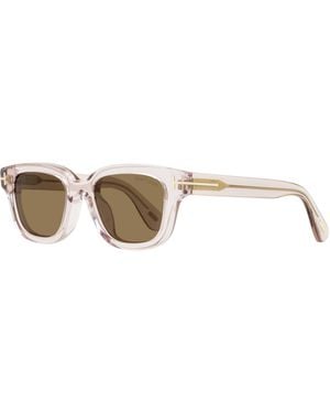 Tom Ford Alt Fit Sunglasses Tf1274Dn 72E 49Mm Plastic (Acetate) - Black