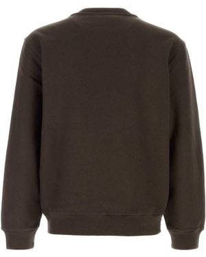 Burberry Midnight Blue Cotton Blend Sweatshirt in Black for
