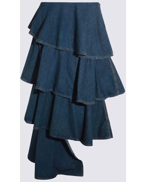Alaïa Cotton Skirt - Blue