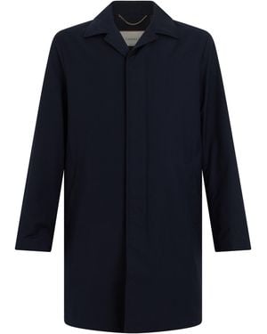 Canali Trench Coat Polyester - Blue