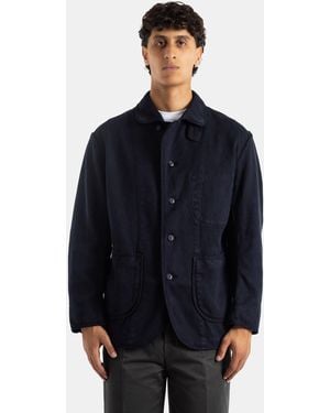 Momotaro Sashiko Overdye Jacket - Blue