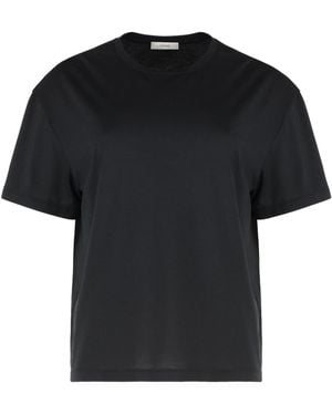 TOTEME T-Shirt Cotton Blend Lyocell T-Shirts & Jerseys - Black