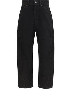 Lemaire Twisted Workwear Pants Cotton - Black