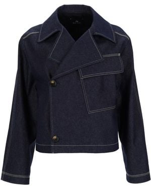 Paul Smith Denim Jacket Cotton - Blue
