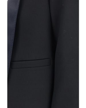 Tom Ford Cropped Single-Breasted Jacket-Deep/Deep Wool - Blue
