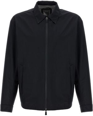 Herno Solid Shirt Collar Jacket - Blue