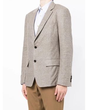 Ferragamo Single-Breasted Blazer Jacket Clothing - Gray