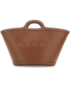 Marni Marni Tropicalia Top Handle Bag - Brown