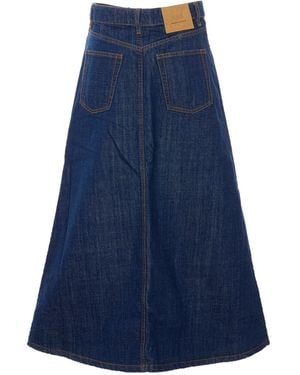 Ami Paris Skirts Cotton - Blue