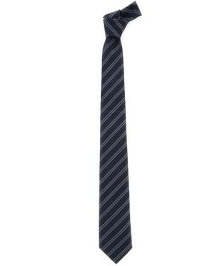 Emporio Armani Tie Silk Ties & Bow - Blue