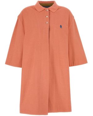 Prada Piquet Overcoat - Orange