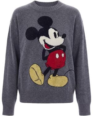 Liu Jo Jacquard Jumper Mr Mouse Wool Jumper - Blue