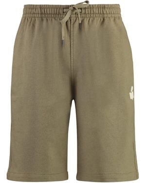 Isabel Marant Mahelo Cotton Bermuda Shorts - Green