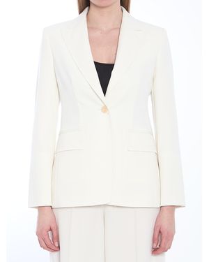 Max Mara Single-Breasted Jacket - White