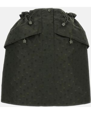 Cecilie Bahnsen Delina Iris Jacquard Skirt - Green