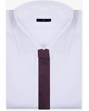 Larusmiani Tie Seven Small Pattern - White