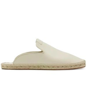 Lanvin Leather Espadrilles Cream Shoe - White