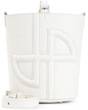 Patou Small Jp Bucket Bag - White