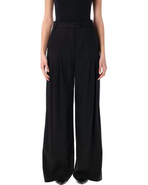 REMAIN Birger Christensen Wide Suiting Trousers - Black