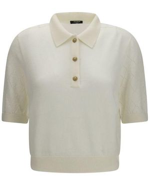 Balmain Wool Oves Aries Polo Shirt - Grey