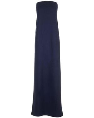 Norma Kamali Long Sleeveless Dress - Blue