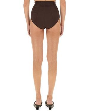 Rick Owens High Waisted Shorts Viscose - Black