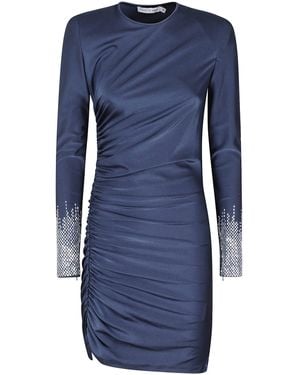 Amen Nylon Knitted Dress - Blue