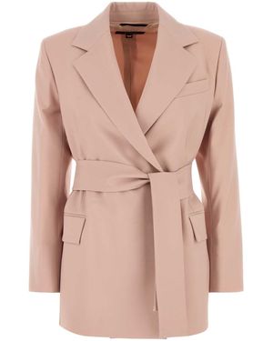 Weekend by Maxmara Powder Wool Teso Blazer - Pink